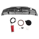 2020-2024 Tesla Model Y Rear Diffuser IKON Style W/ LED PP