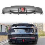 2020-2024 Tesla Model Y Rear Diffuser IKON Style W/ LED PP