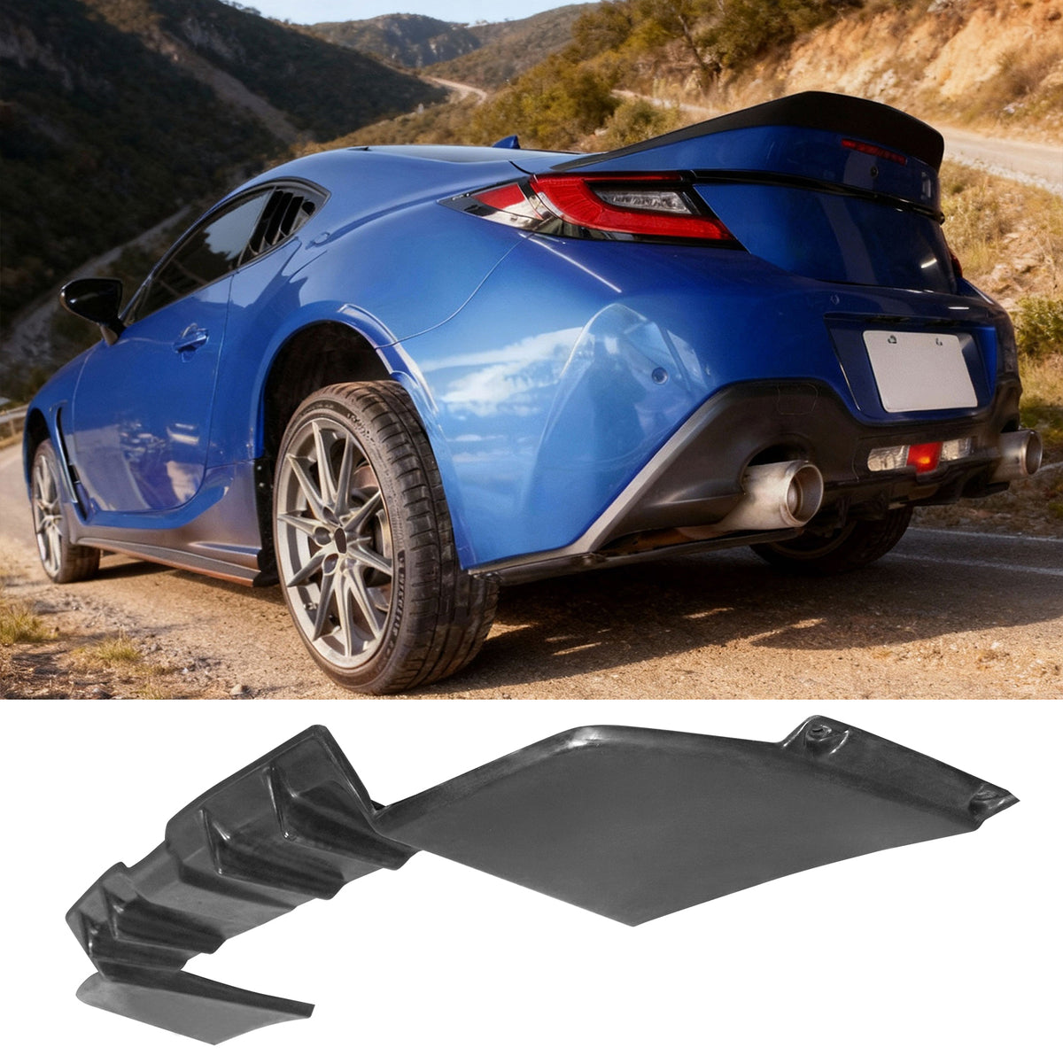 Rear Bumper Diffuser for Subaru BRZ& Toyota GR86 2022-2026 Akea Style PU