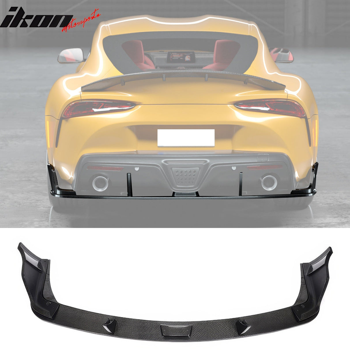 2020-2025 Toyota GR Supra MZ Spped Rear Bumper Lip Gloss Carbon Fiber