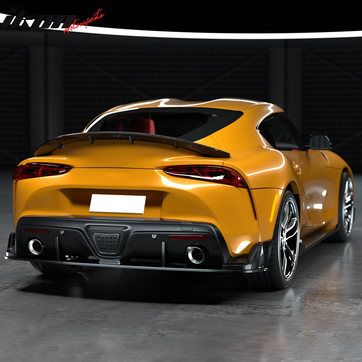 2020-2025 Toyota GR Supra MZ Spped Rear Bumper Lip Gloss Carbon Fiber