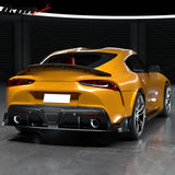 2020-2025 Toyota GR Supra MZ Spped Rear Bumper Lip Gloss Carbon Fiber