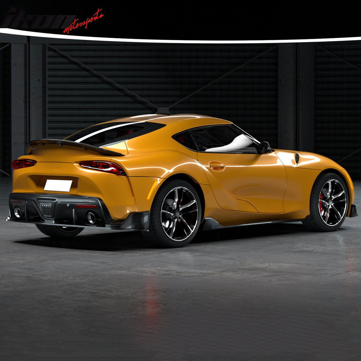 2020-2025 Toyota GR Supra MZ Spped Rear Bumper Lip Gloss Carbon Fiber