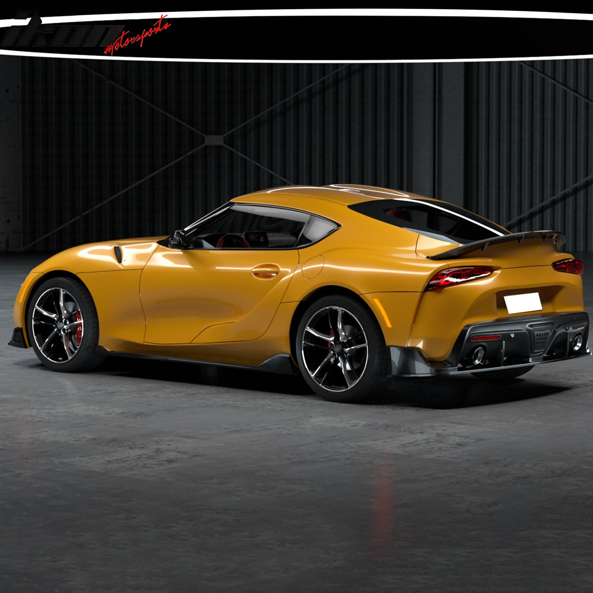 2020-2025 Toyota GR Supra MZ Spped Rear Bumper Lip Gloss Carbon Fiber