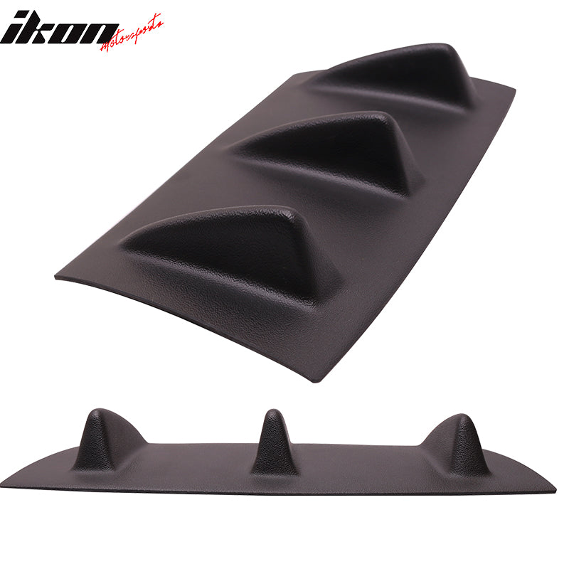 2008-2013 BMW M3 E90 E92 E93 3Fin Matte Black Rear Bumper Diffuser ABS