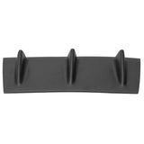 Universal 14" x 6" Ikon Style Matte Black Rear Bumper Lip Diffuser ABS