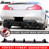 2003-2006 Infiniti G35 Coupe Gloss Black Rear Bumper Diffuser ABS