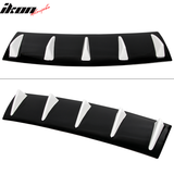 23" x 6" Universal Rear Bumper Diffuser Lip 5 Shark Fins Under