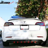 33" x 6" Universal Rear Bumper Diffuser Lip 7 Shark Fins Under