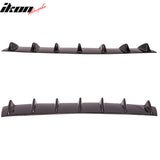 2011-2016 BMW F10 5 Series 7 Fins Gloss Black Rear Bumper Diffuser ABS
