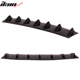 2011-2016 BMW F10 5 Series 7 Fins Gloss Black Rear Bumper Diffuser ABS