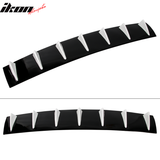 33" x 6" Universal Rear Bumper Diffuser Lip 7 Shark Fins Under