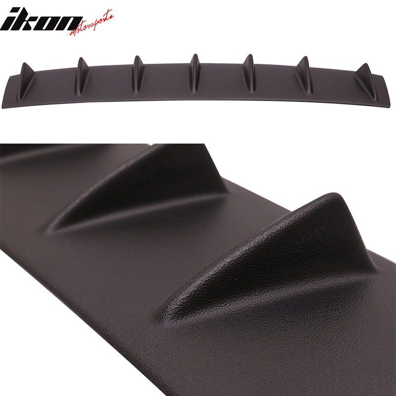 2011-2016 BMW F10 5 Series 7 Fins Matte Black Rear Bumper Diffuser ABS