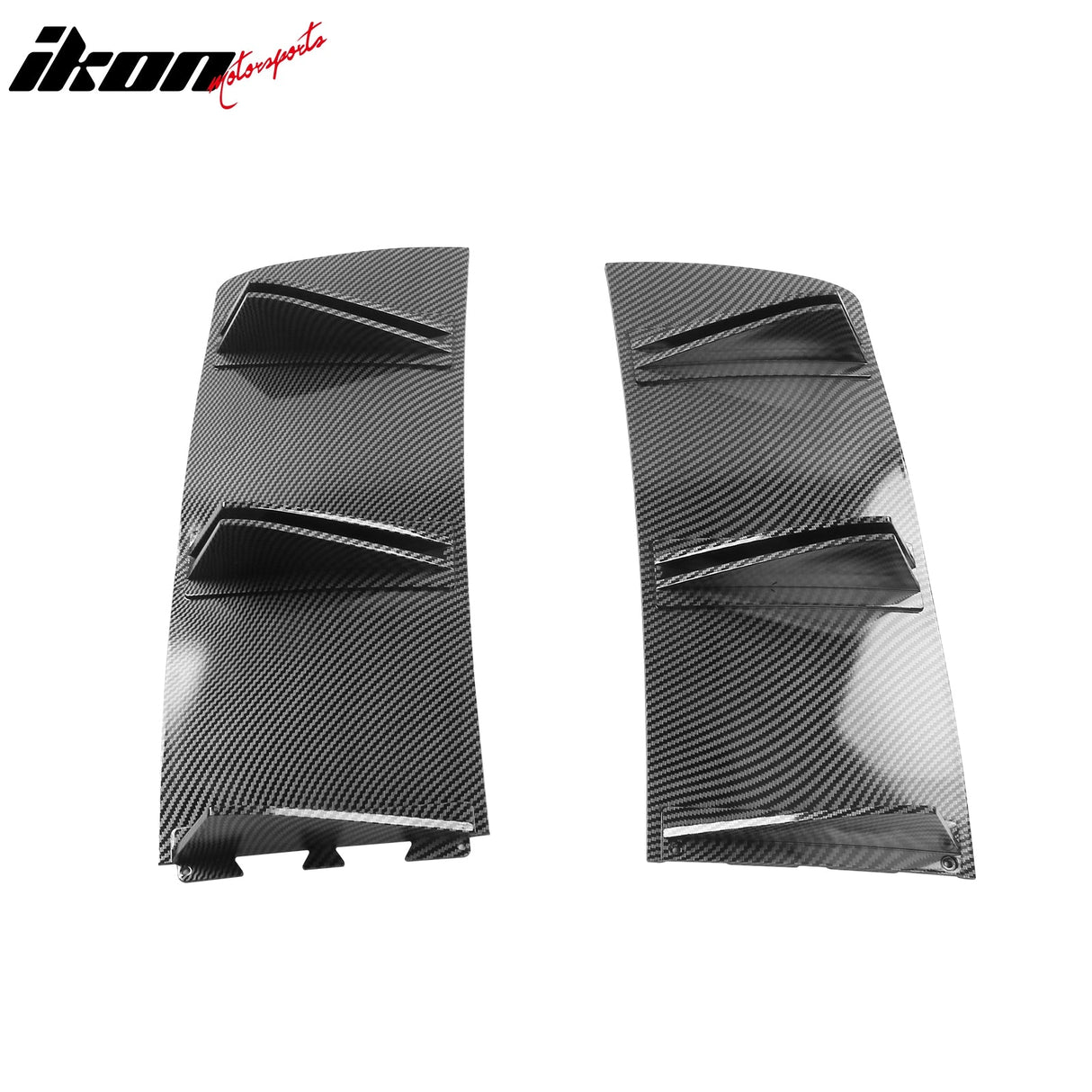 Universal Rear Bumper Diffuser Shark Fin 2PCS Design 33 PP