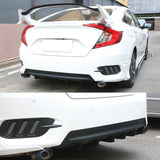 Universal Rear Bumper Diffuser Shark Fin 2PCS Design 33 PP