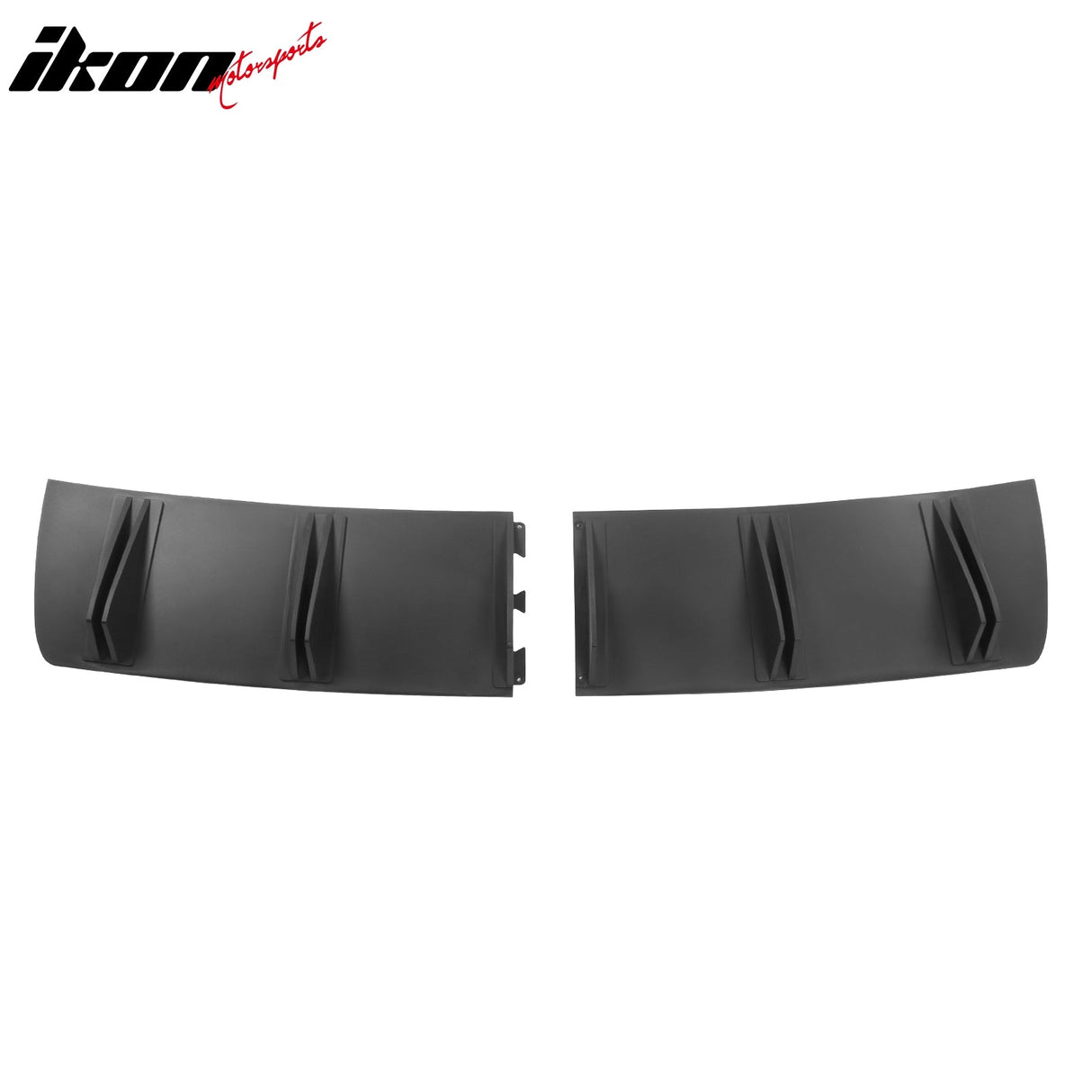 Universal Rear Bumper Diffuser Shark Fin 2PCS Design 33 PP