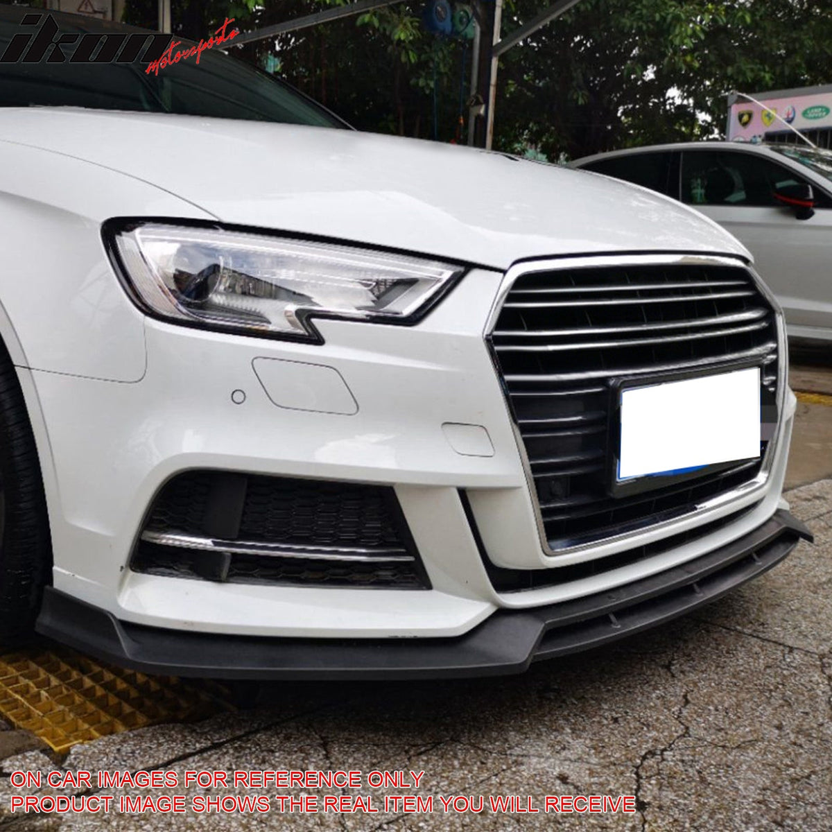 2017–2020 Audi S3 A3 8V IKON Style Carbon Fiber Print Front Bumper Lip Spoiler PP