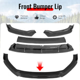 2017–2020 Audi S3 A3 8V IKON Style Gloss Black Front Bumper Lip Spoiler PP