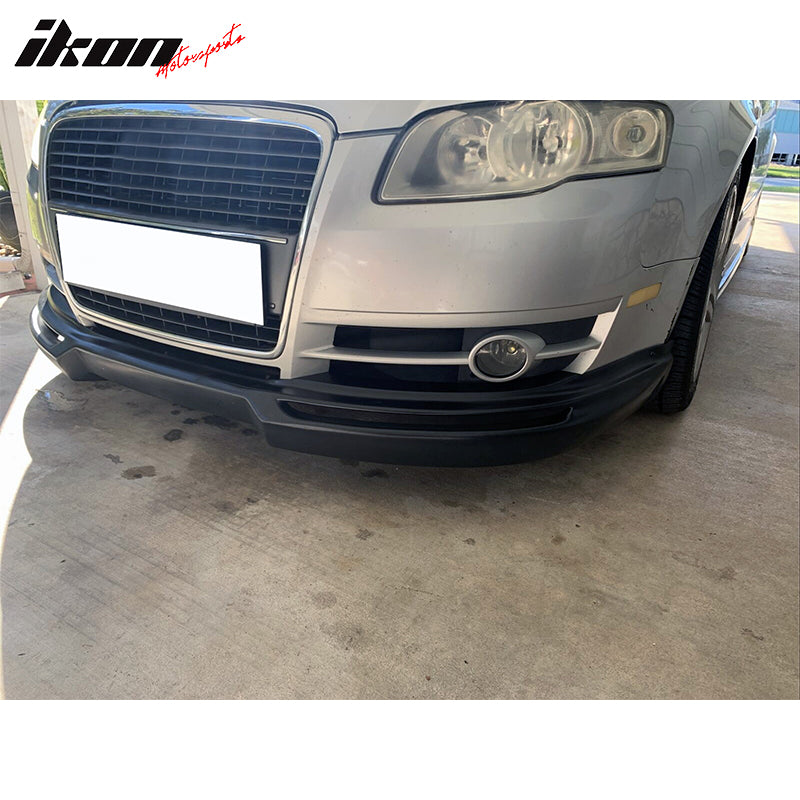 2006-2008 Audi A4 Euro A Style Unpainted Black Front Lip Splitter PU
