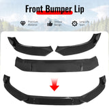 2017–2018 Audi A4 Quattro B9 IKON Style Gloss Black Front Bumper Lip Spoiler PP