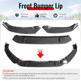 2017–2018 Audi S4 A4 Quattro B9 IKON Style Carbon Fiber Print Front Bumper Lip Spoiler PP