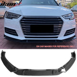 2017–2018 Audi S4 A4 Quattro B9 IKON Style Carbon Fiber Print Front Bumper Lip Spoiler PP