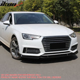 2017–2018 Audi S4 A4 Quattro B9 IKON Style Carbon Fiber Print Front Bumper Lip Spoiler PP
