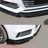 2017–2018 Audi S4 A4 Quattro B9 IKON Style Carbon Fiber Print Front Bumper Lip Spoiler PP
