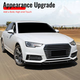 2017–2018 Audi S4 A4 Quattro B9 IKON Style Gloss Black Front Bumper Lip Spoiler PP