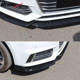 2017–2018 Audi S4 A4 Quattro B9 IKON Style Gloss Black Front Bumper Lip Spoiler PP