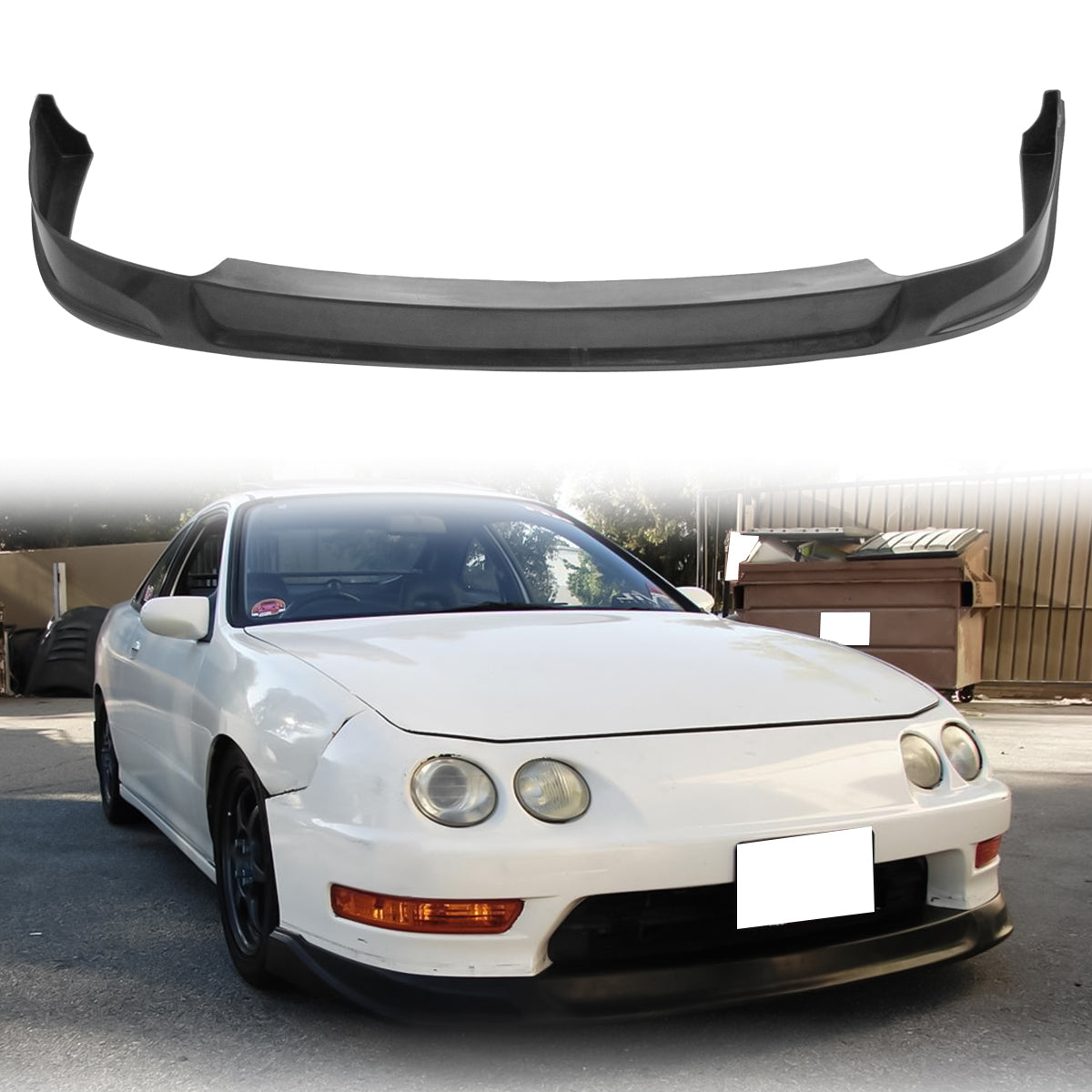 1994-1997 Acura Integra Concept Style Unpainted Front Bumper Lip PU