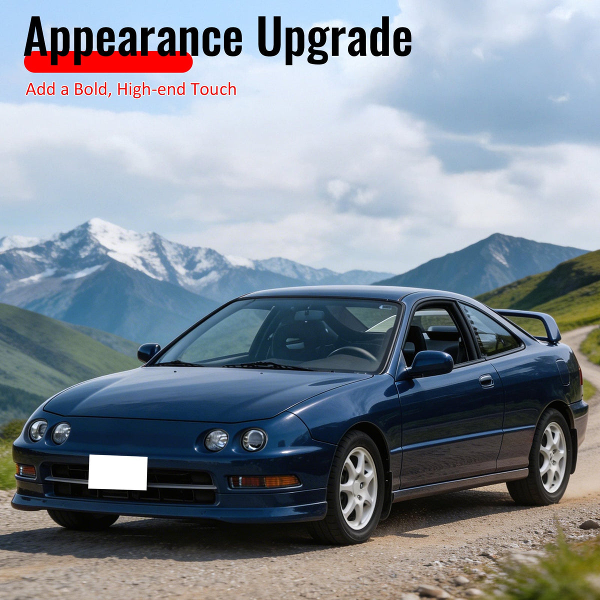 1994-1997 Acura Integra Type R/TR Style Unpainted Front Bumper Lip PU