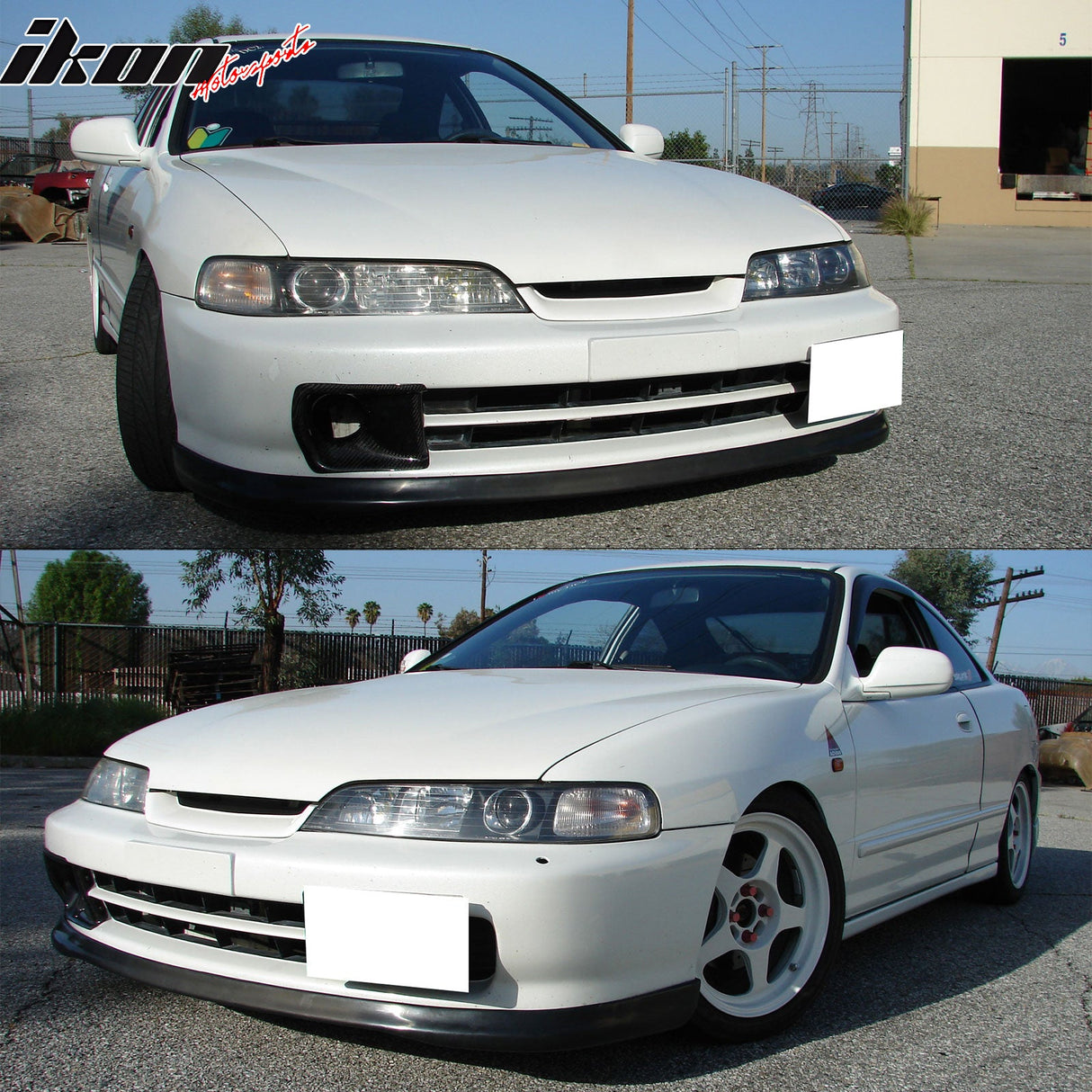 1994-1997 Acura Integra Unpainted Black Front Lip Spoiler Splitter PU