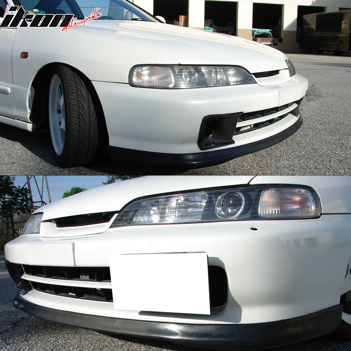 1994-1997 Acura Integra Unpainted Black Front Lip Spoiler Splitter PU