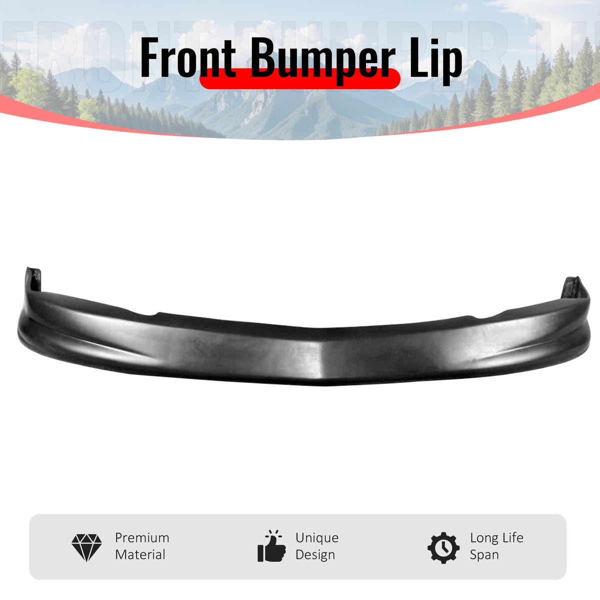 2005-2006 Acura RSX Performance 1 Style Unpainted Front Bumper Lip PU
