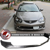 2002-2004 Acura RSX DC5 EVO Style Unpainted Black Front Bumper Lip PU