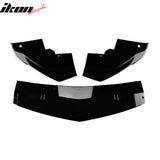 2017-2021 Alfa Romeo Giulia Standard Bumper IKON Style Front Lip 3PCS Gloss Black ABS