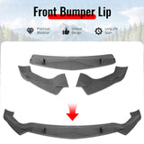 2017-2026 Alfa Romeo Stelvio IKON Style Front Bumper Lip Carbon Fiber Print 3PC