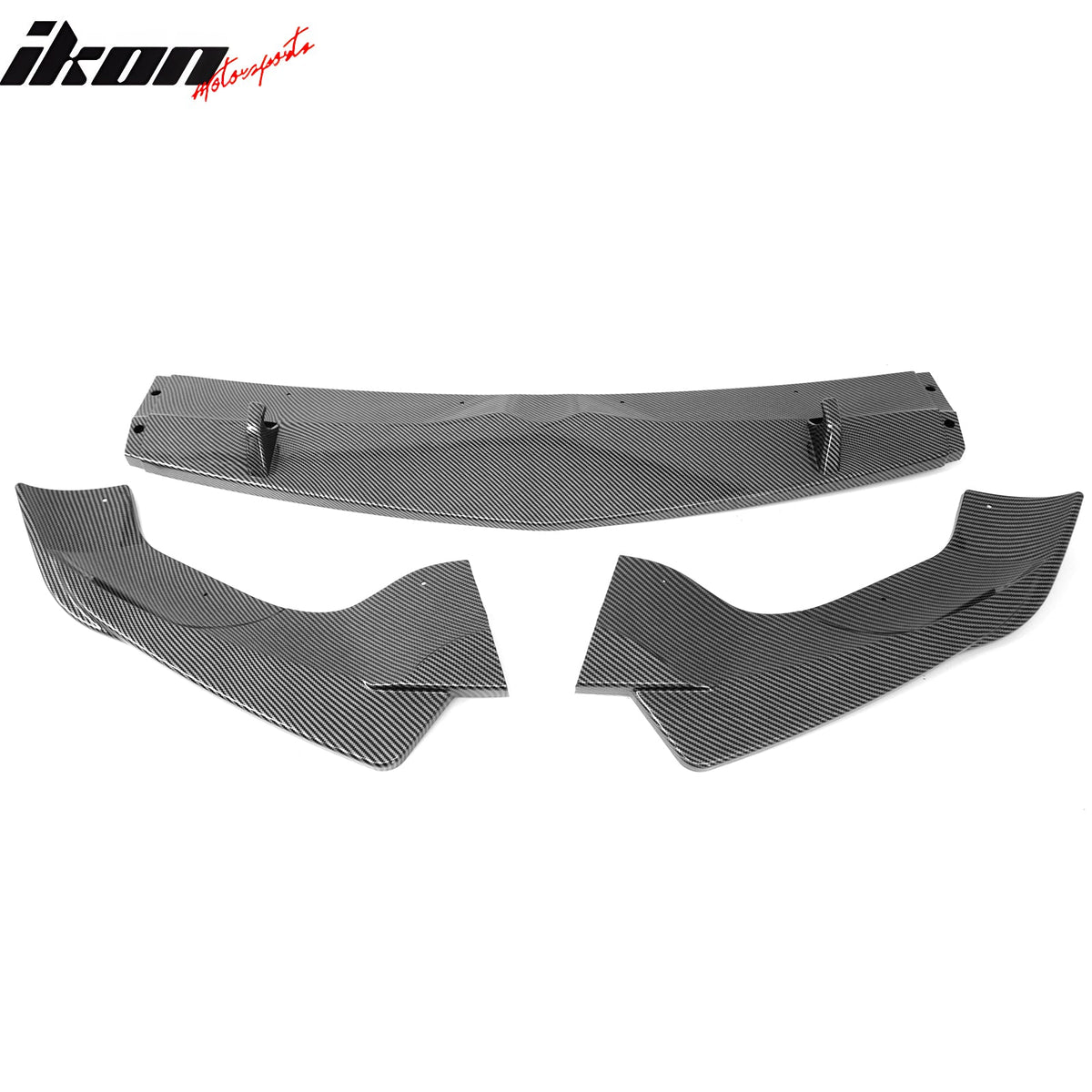 2017-2026 Alfa Romeo Stelvio IKON Style Front Bumper Lip Carbon Fiber Print 3PC