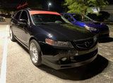 2004-2005 Acura TSX 4DR JDM Style Unpainted Black Front Bumper Lip PU