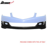 2006-2008 Acura TSX Unpainted Front Bumper Lip Lower Air Dam Spoiler PU 3PCS