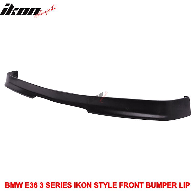 1992-1998 BMW E36 3-Series Unpainted Black Front Bumper Lip PU