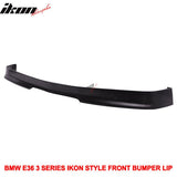 1992-1998 BMW E36 3-Series Unpainted Black Front Bumper Lip PU