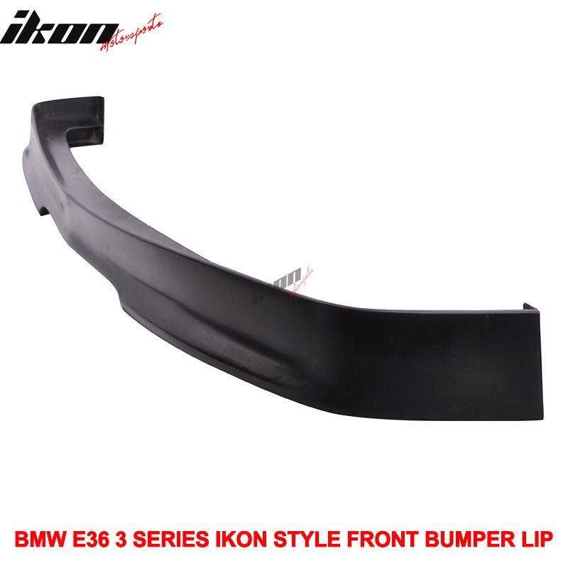 1992-1998 BMW E36 3-Series Unpainted Black Front Bumper Lip PU