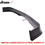1992-1998 BMW E36 3-Series Unpainted Black Front Bumper Lip PU
