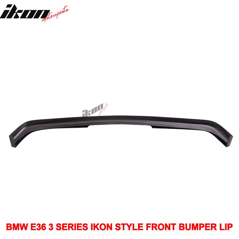 1992-1998 BMW E36 3-Series Unpainted Black Front Bumper Lip PU