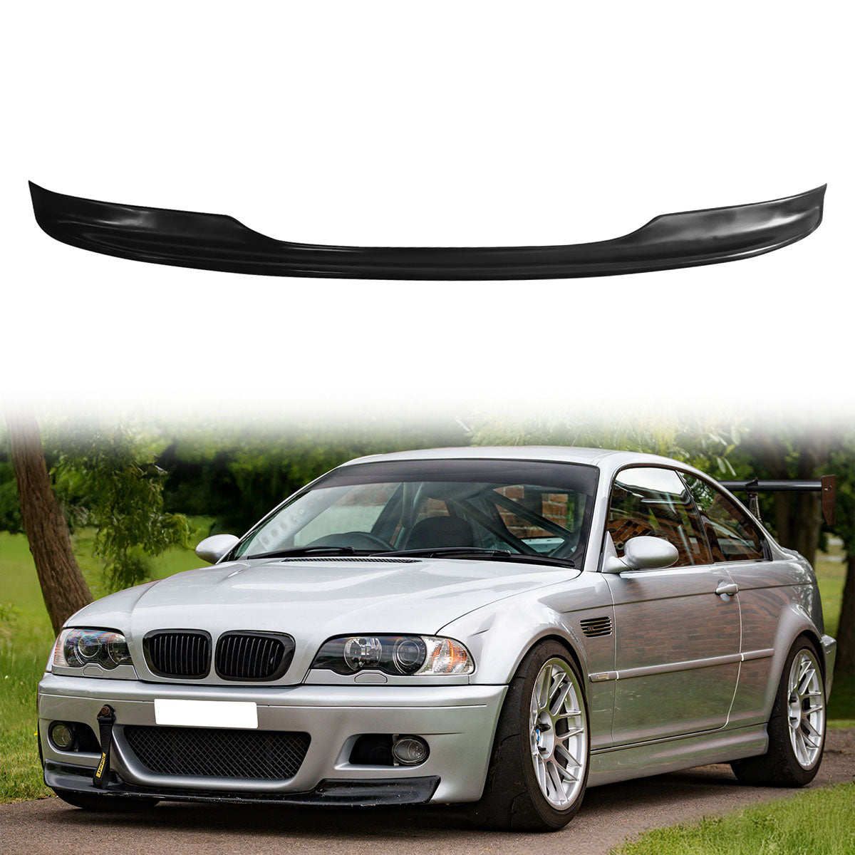 2001-2006 BMW E46 M3 CSL Style Unpainted Front Lip Spoiler Splitter PU