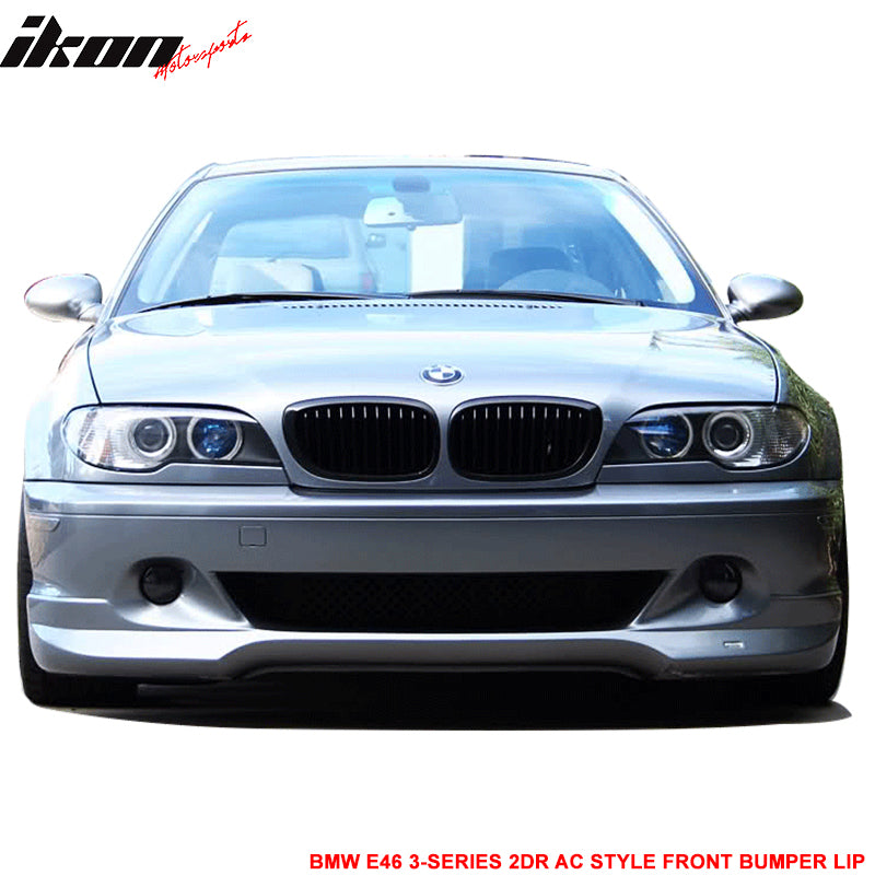 2004-2006 BMW E46 3-Series LCI AC Style Unpainted Front Bumper Lip PU
