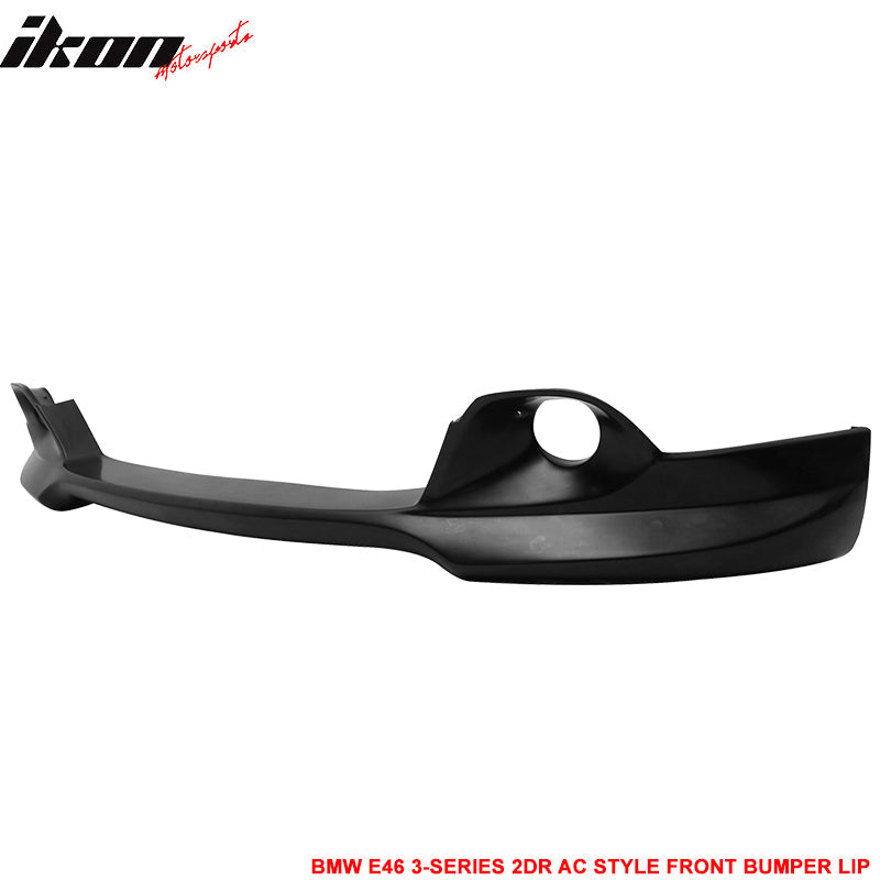 2004-2006 BMW E46 3-Series LCI AC Style Unpainted Front Bumper Lip PU