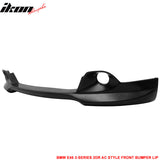2004-2006 BMW E46 3-Series LCI AC Style Unpainted Front Bumper Lip PU